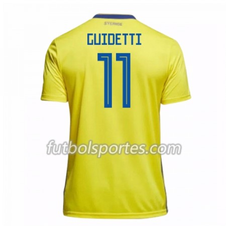 Camisetas Suecia Guidetti 11 Primera Equipacion Mundial 2018